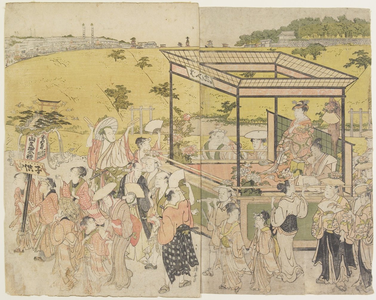 (The Sanno_ Festival Procession), 1788 de Torii Kiyonaga