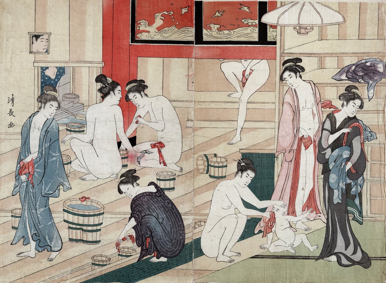 Balneário público, 1780 de Torii Kiyonaga