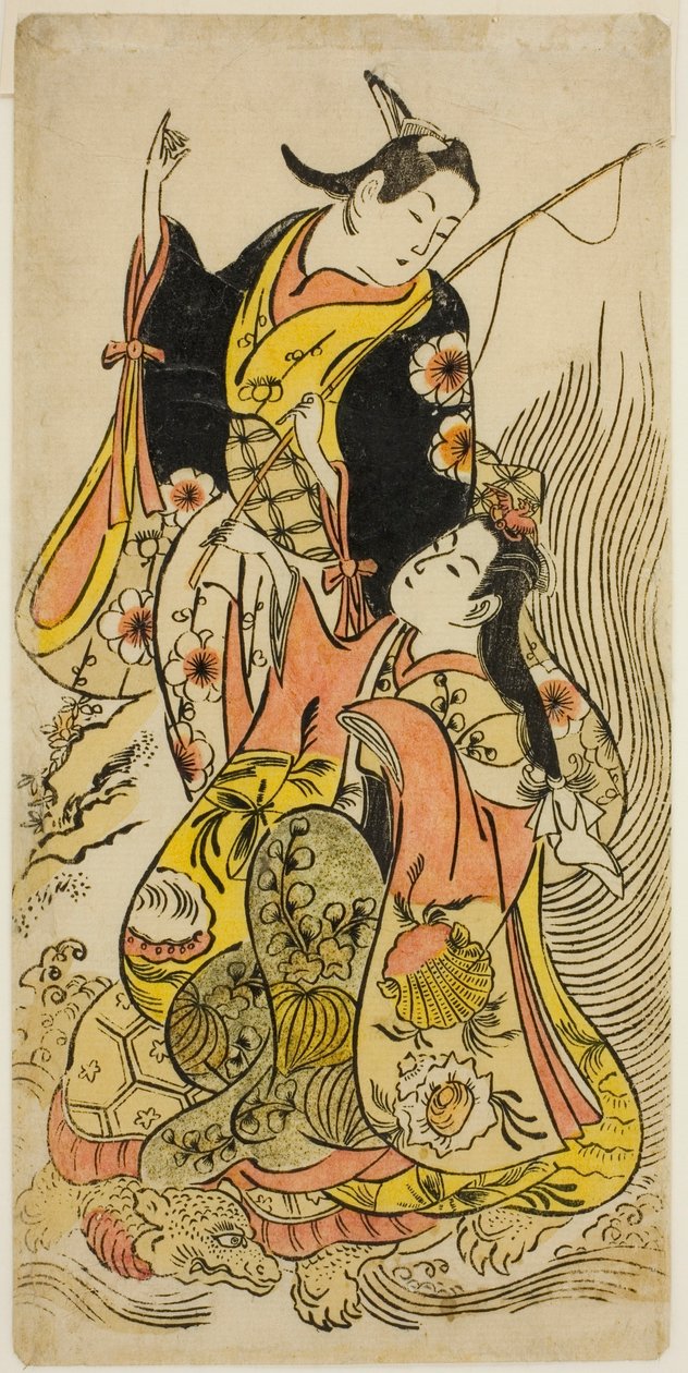 Uma versão moderna de Urashima Taro de Torii Kiyomasu II