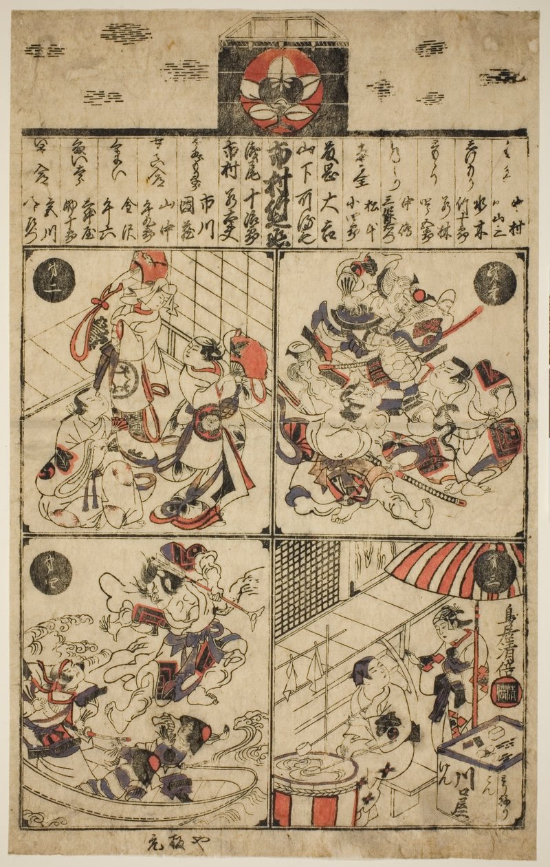 Mãos Ichimura (ranking Ichimura-za Tsuji) de Torii Kiyomasu II