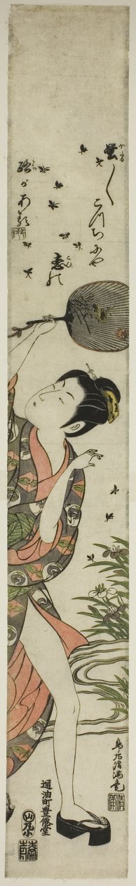 Perseguir pirilampos de Torii Kiyomitsu I