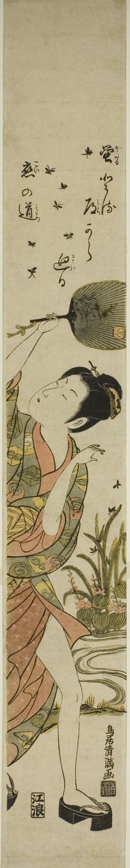Perseguir pirilampos de Torii Kiyomitsu I