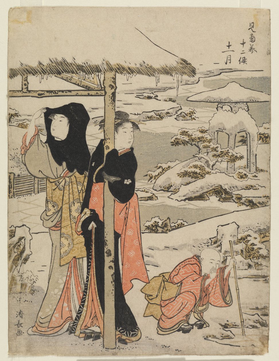 Décimo primeiro mês (Jūichi gatsu) de Torii Kiyonaga