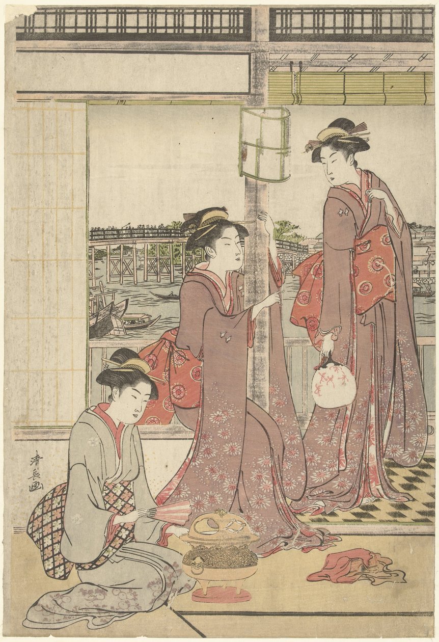 Ano Novo Lunar de Torii Kiyonaga