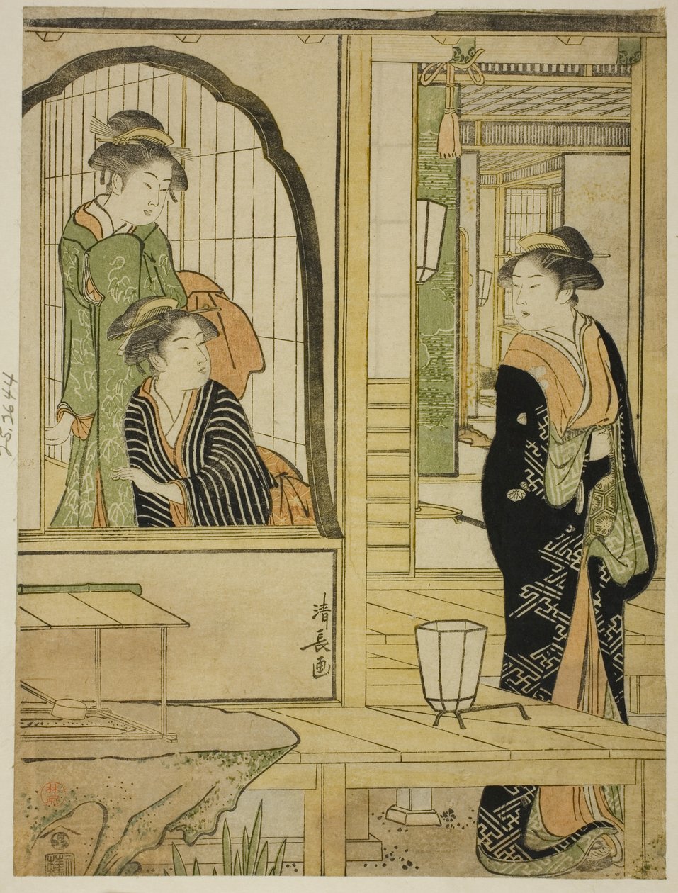 Paródia de P Rinshitsu Tokoro Ruri Idea d Ushiwakamaru de Torii Kiyonaga