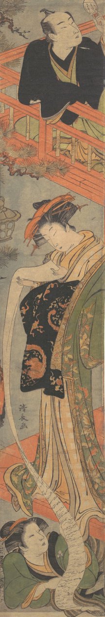 A Carta de Amor, final do século XVIII. de Torii Kiyonaga