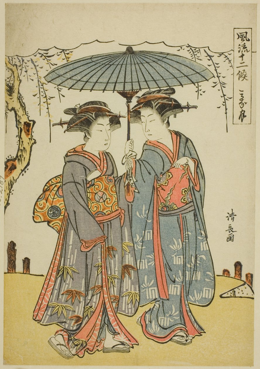O Sexto Mês (Minatsuki), da série "Fashionable Twelve Months (Furyu juniko)" de Torii Kiyonaga