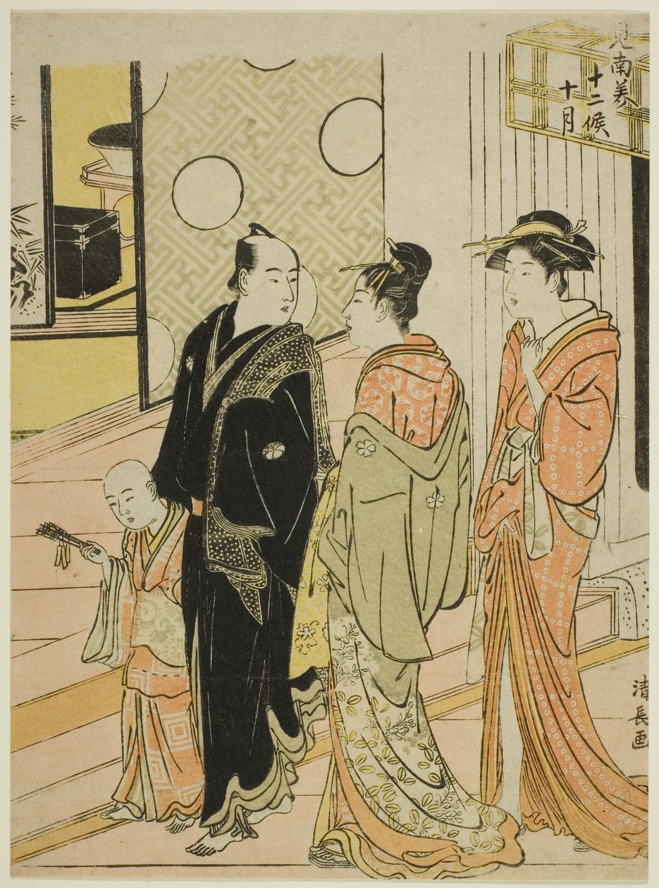 O Décimo Mês (Jugatsu), da série "Doze Meses no Sul (Minami juni ko)" de Torii Kiyonaga