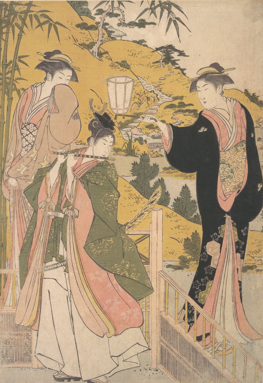 Yoshitsune Serena Kim g Tokoro Rurihime, não é? 1785. de Torii Kiyonaga