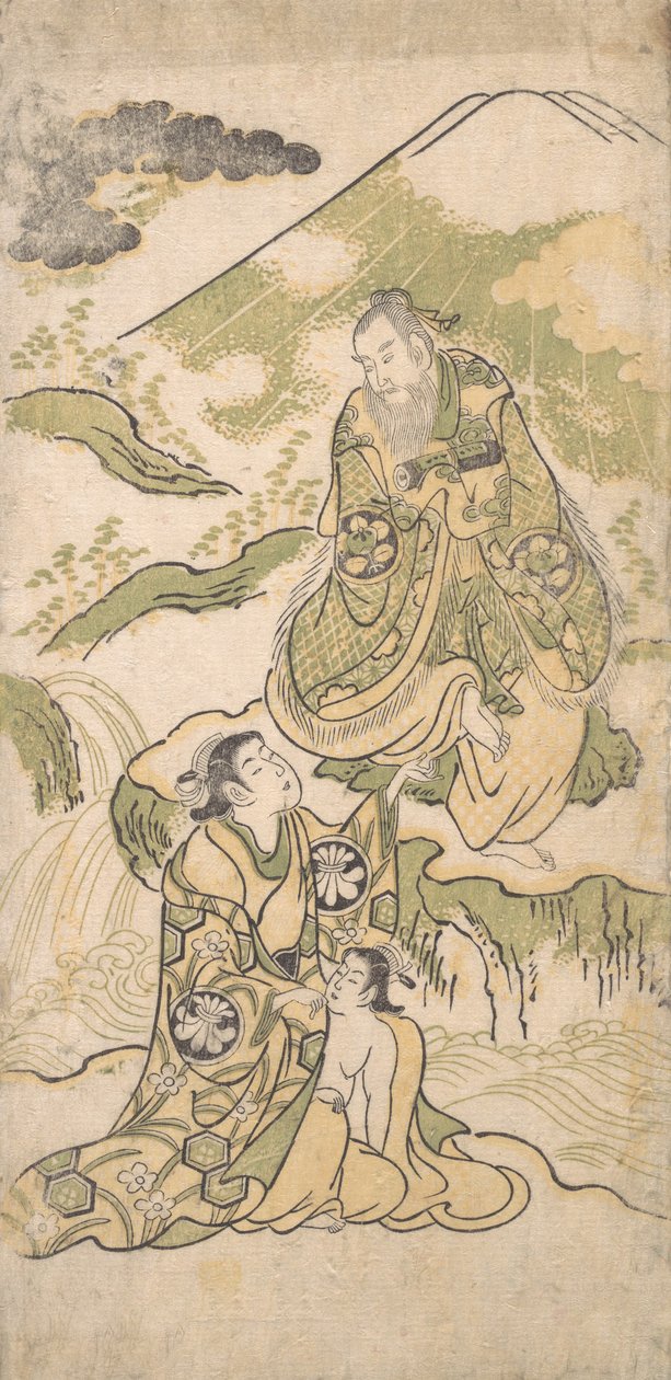 Cena de um Drama, ca. 1749. de Torii Kiyonobu I