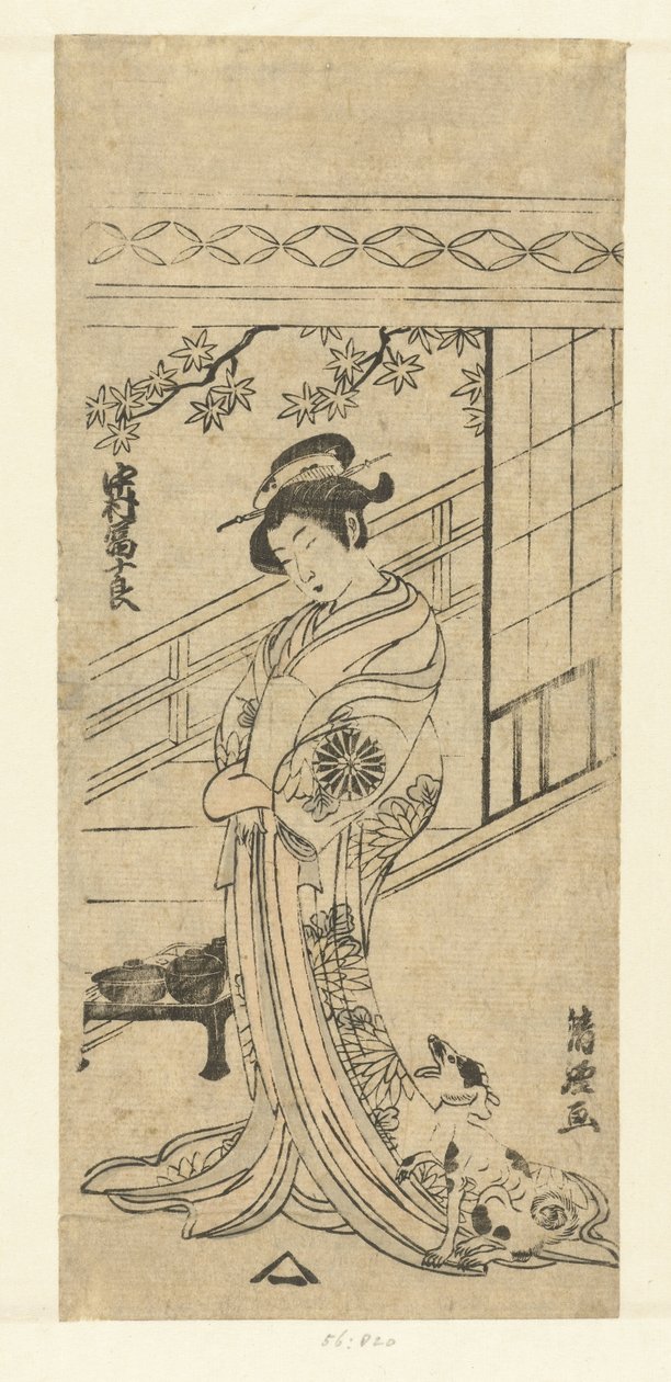 Nakamura Tomijuro no papel feminino de Torii Kiyotsune