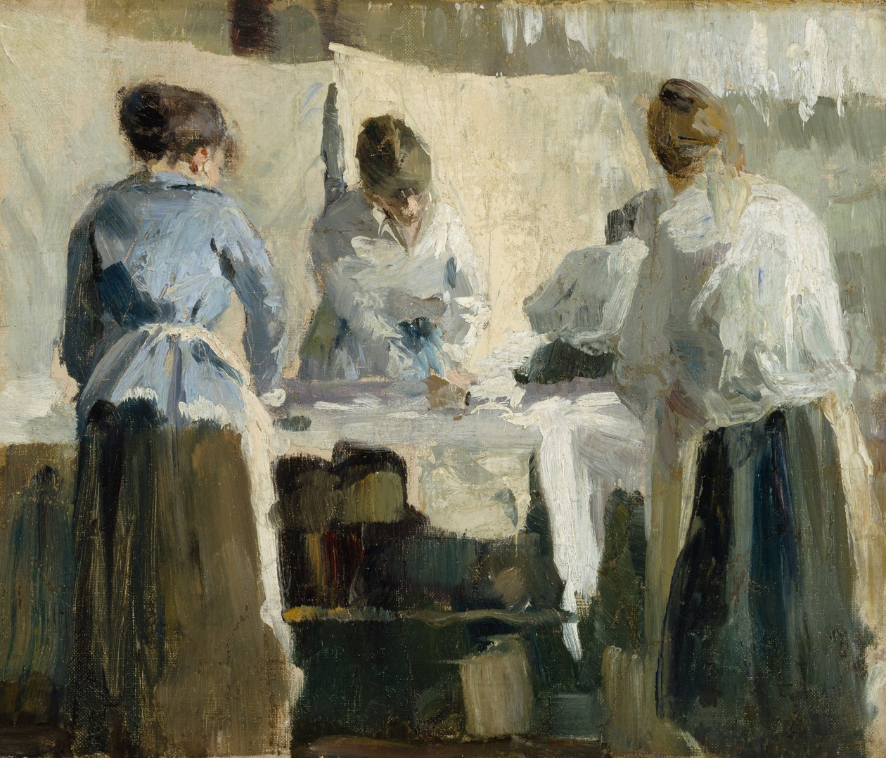 Mulheres francesas passando, 1889. de Torsten Wasastjerna
