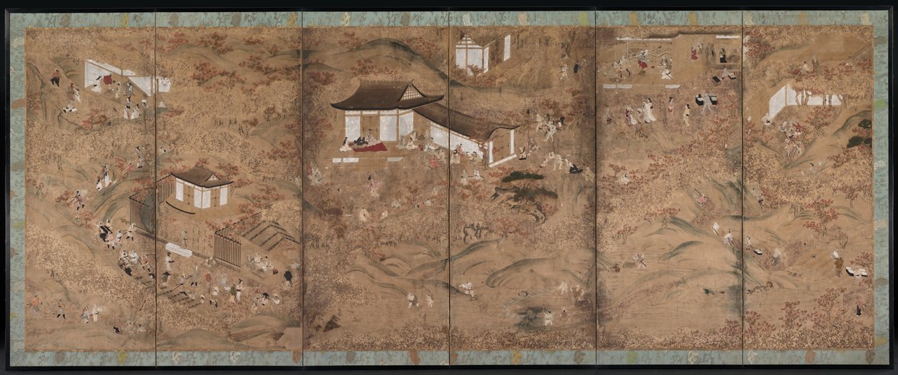 Outono nas montanhas, 1600. de Tosa School