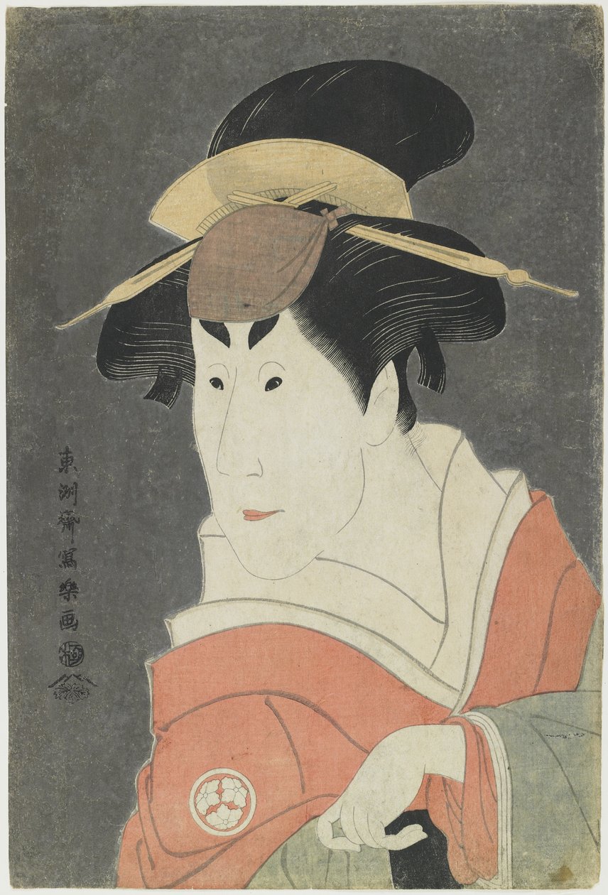 Osagawa Tsuneyo II em um papel feminino, 1794 de Toshusai Sharaku