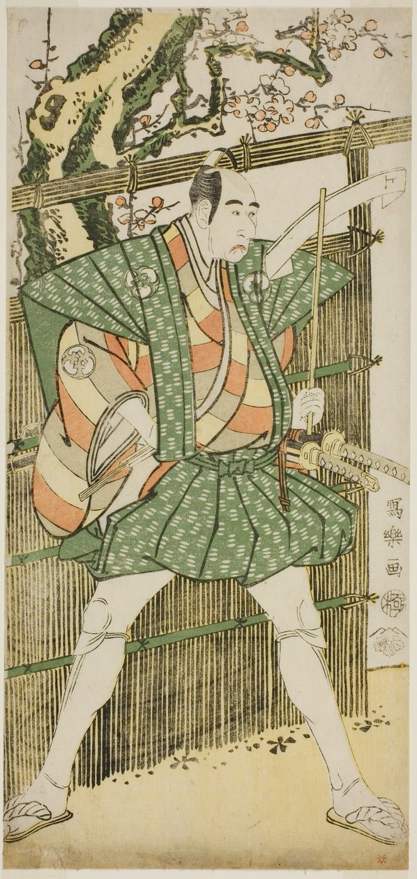 Tee c e r banda secretamente boa como a peruca Kokin Go Haruhisa de Toshusai Sharaku
