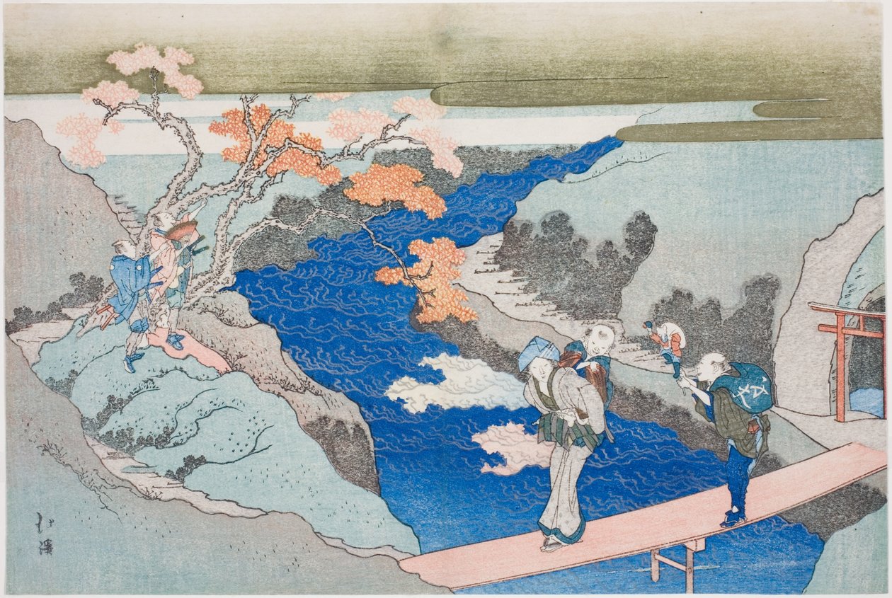 Autumn Maples no Rio Takinogawa, do álbum "The Eternal Waterfall (Tokiwa no taki)" de Totoya Hokkei