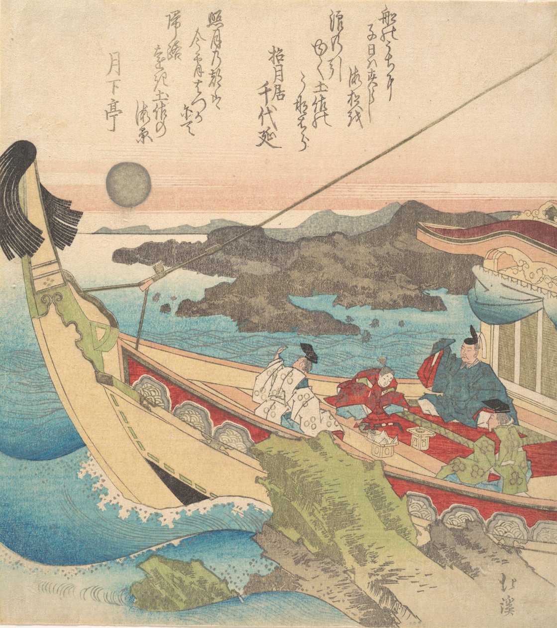 Mar Interior perto de Tosa, ca. 1820. de Totoya Hokkei