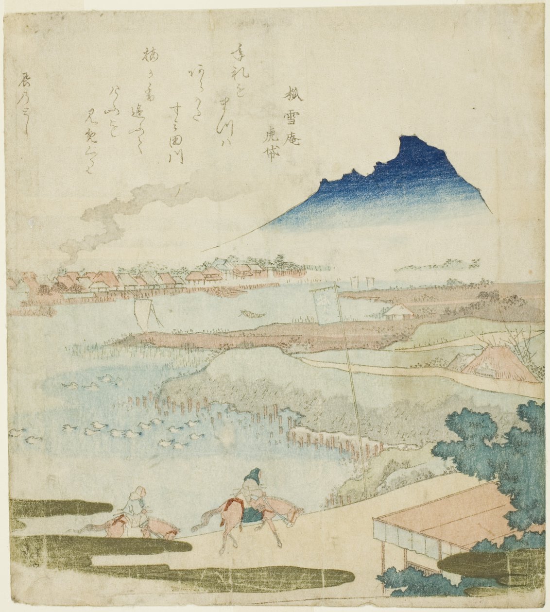 Vista do Rio Sumida de Totoya Hokkei