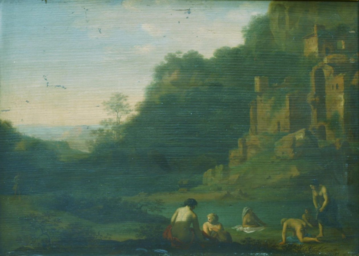 Ninfas de banho de Toussaint Gelton