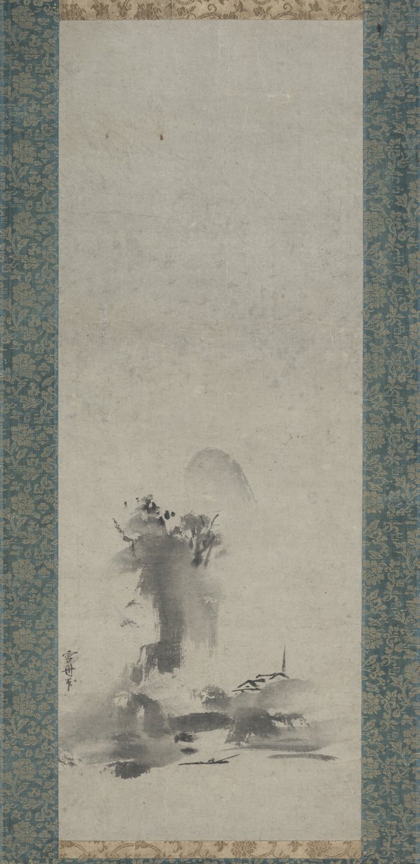 Haboku, paisagem de tinta espirrada de Toyo Sesshu