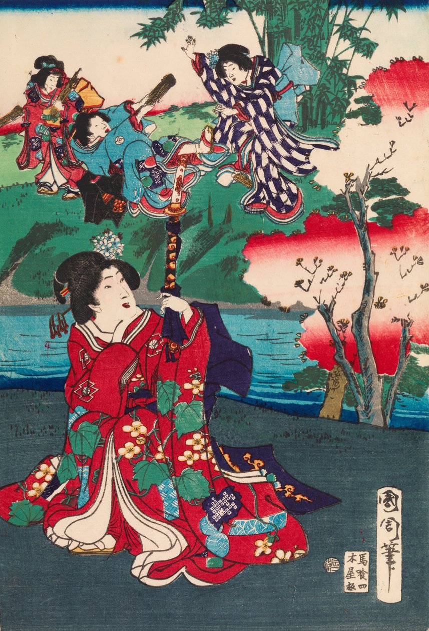 O conto de Genji de Toyohara Kunichika