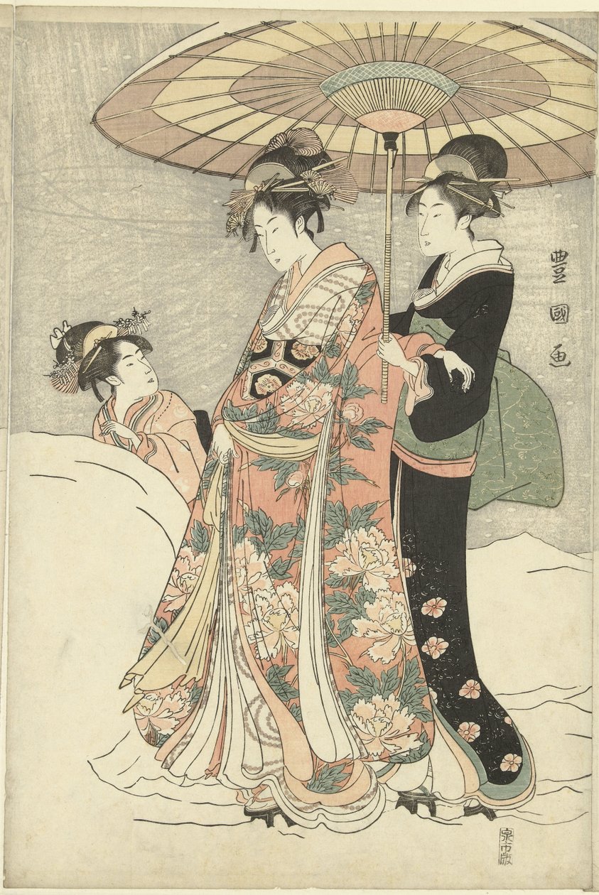 Bola de neve de Toyokuni (II) , Utagawa