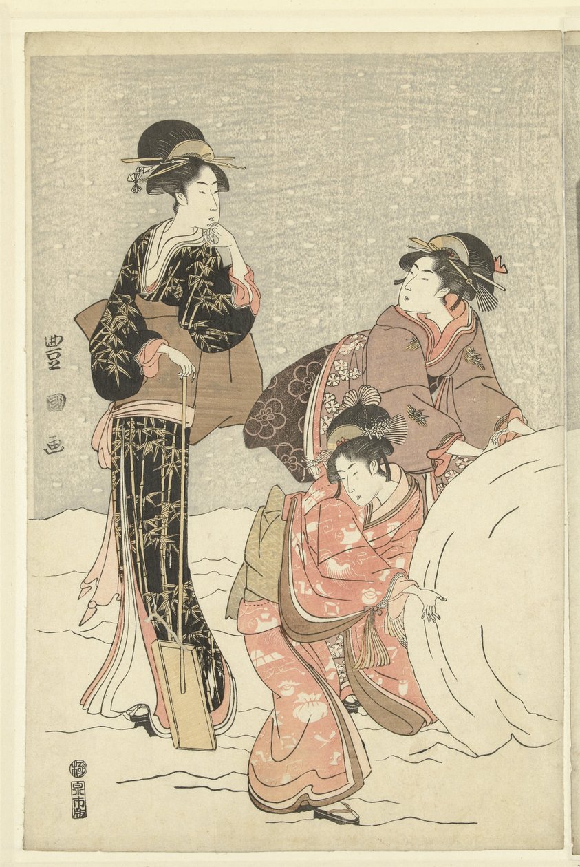 Bola de neve de Toyokuni (II) , Utagawa