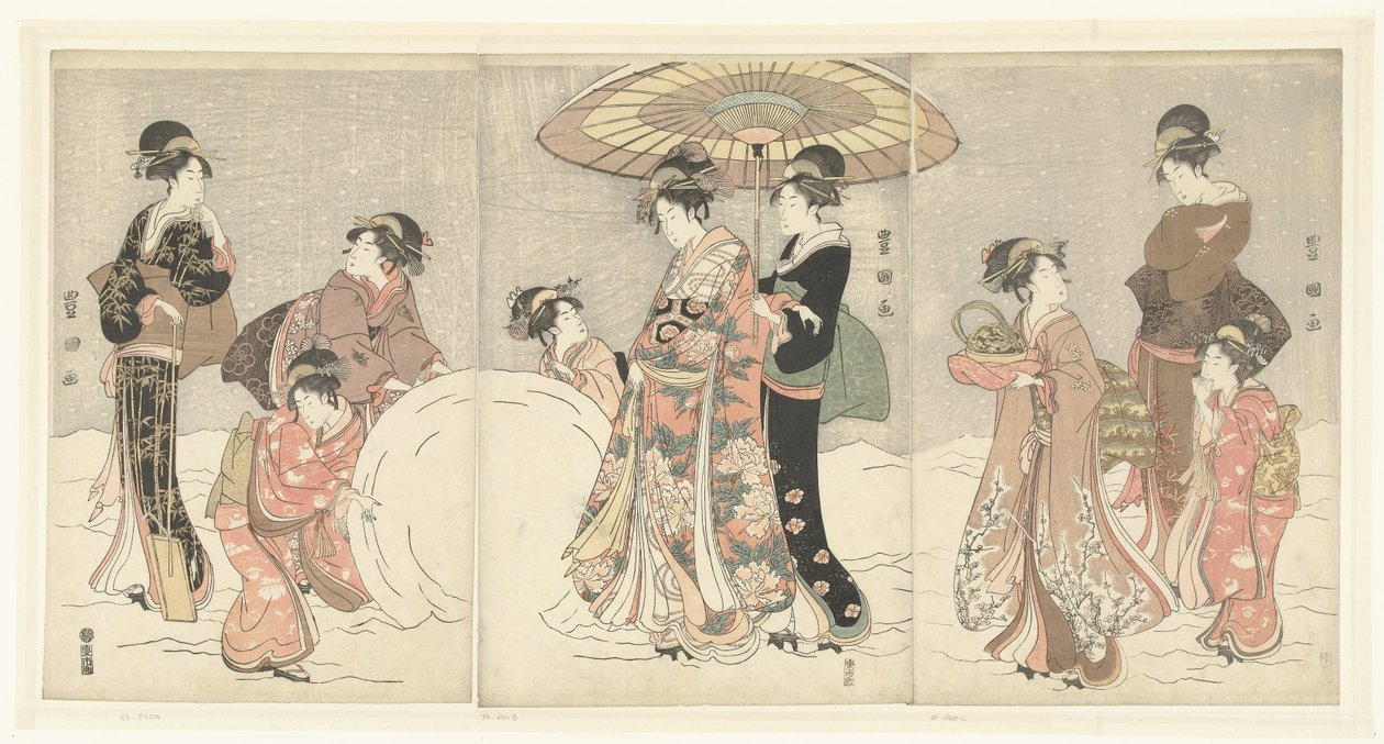 Bola de neve de Toyokuni (II) , Utagawa