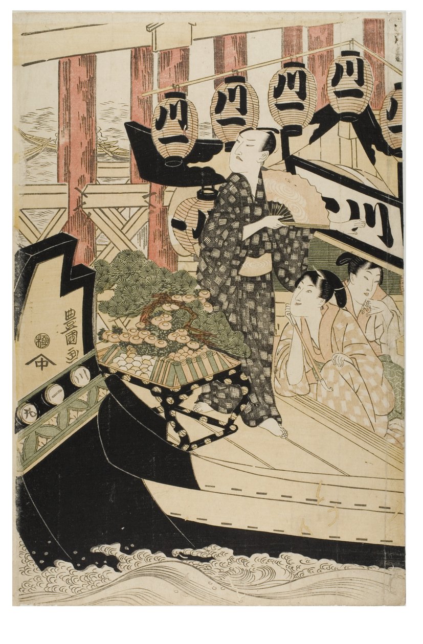 Atores nos Doze Meses de Toyokuni Utagawa