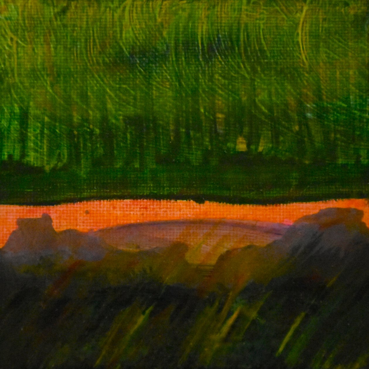 Dreamscape 2 , 2017 (óleo sobre tela) de Tracy Lambros