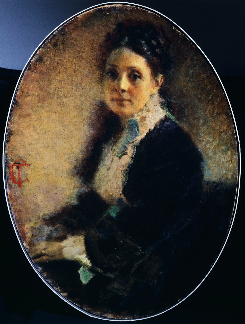 Retrato da Sra. Deschamps, de Tranquillo Cremona de Tranquillo Cremona