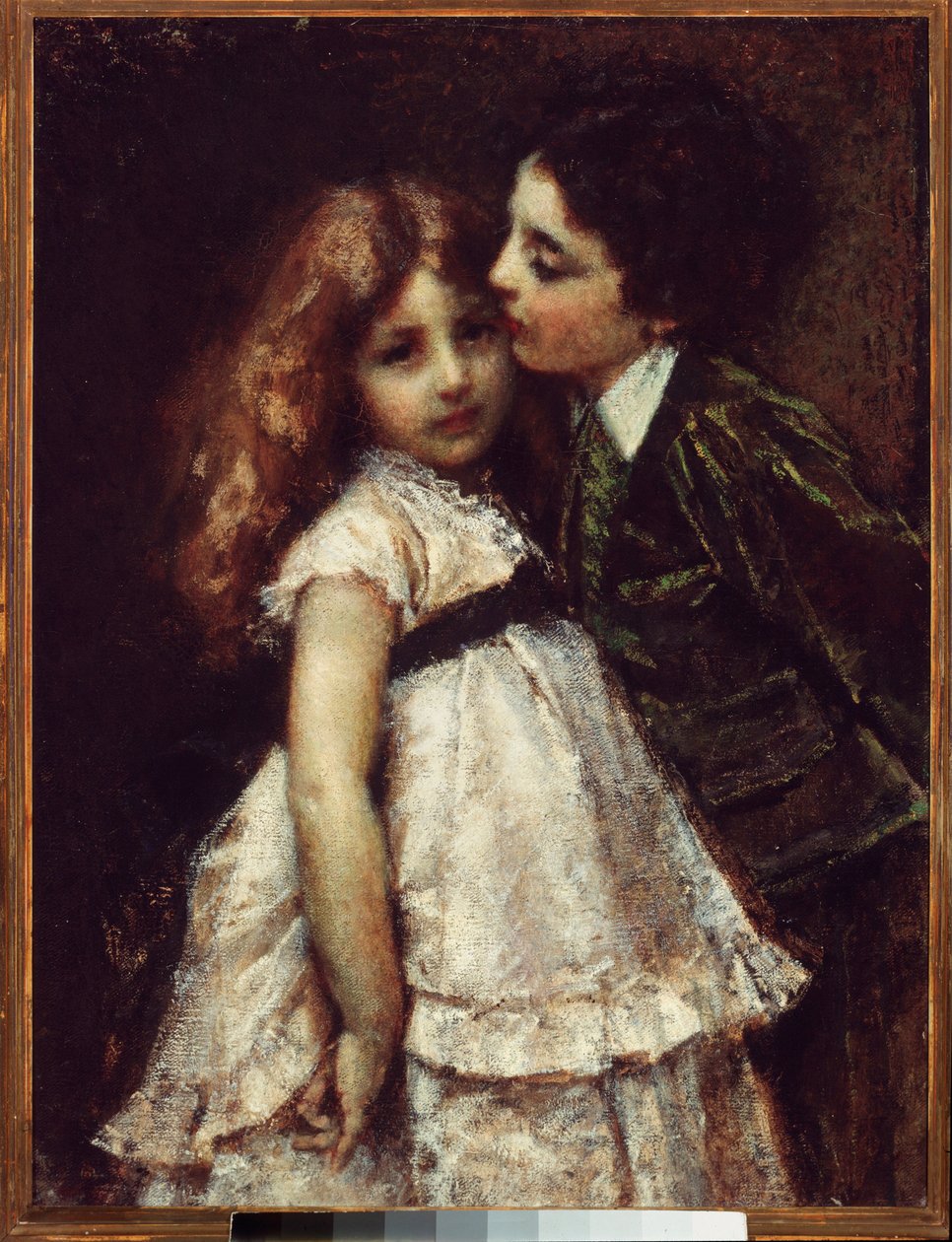 Os dois primos (óleo sobre tela de Tranquillo Cremona