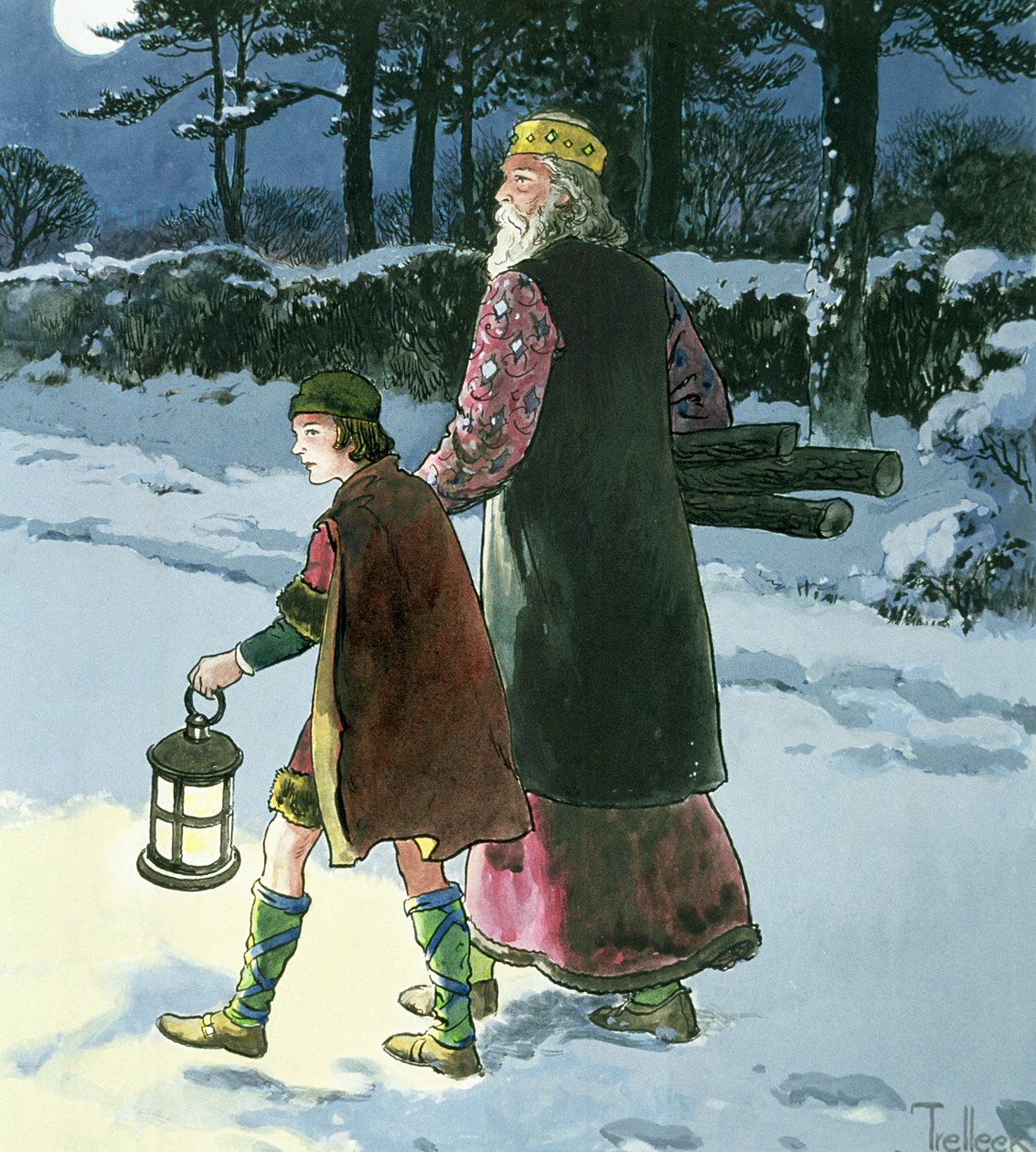 Rei Wenceslas (c.907-c.929) de &39;Peeps into the Past&39;, publicado em c.1900 de Trelleek