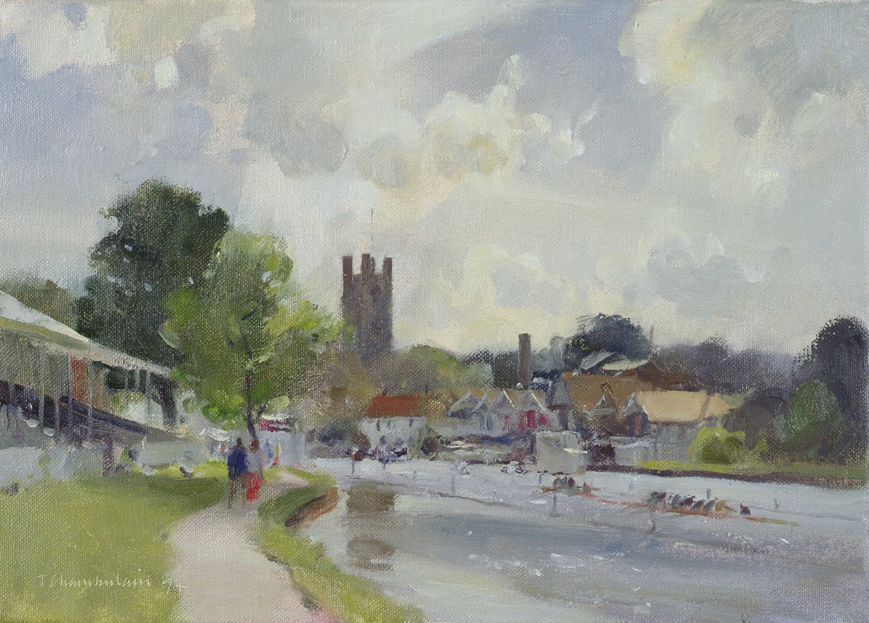 Preparando-se para a Regata de Henley, 1994 de Trevor Chamberlain