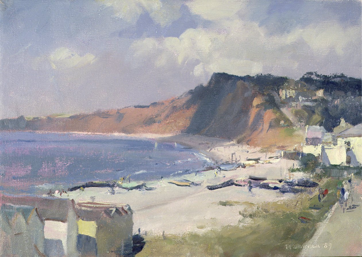 Manhã de verão em Budleigh Salterton, 1989 de Trevor Chamberlain