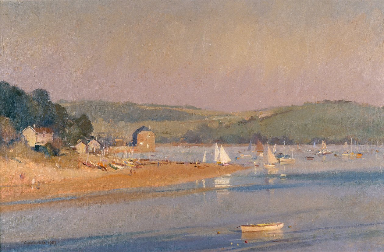 Noite quente de verão, Cornwall, 1987 de Trevor Chamberlain