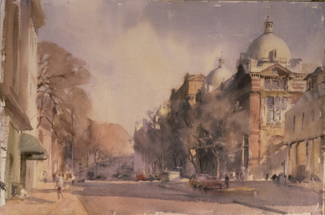 Manhã de Inverno, Victoria and Albert Museum, 1990 (wc) de Trevor Chamberlain