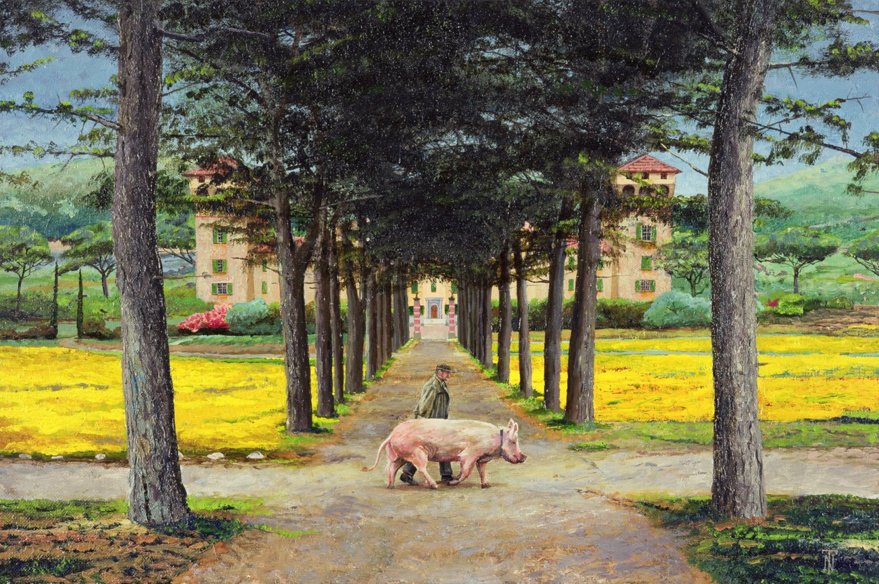 Big Pig, Pistoia, Toscana de Trevor Neal