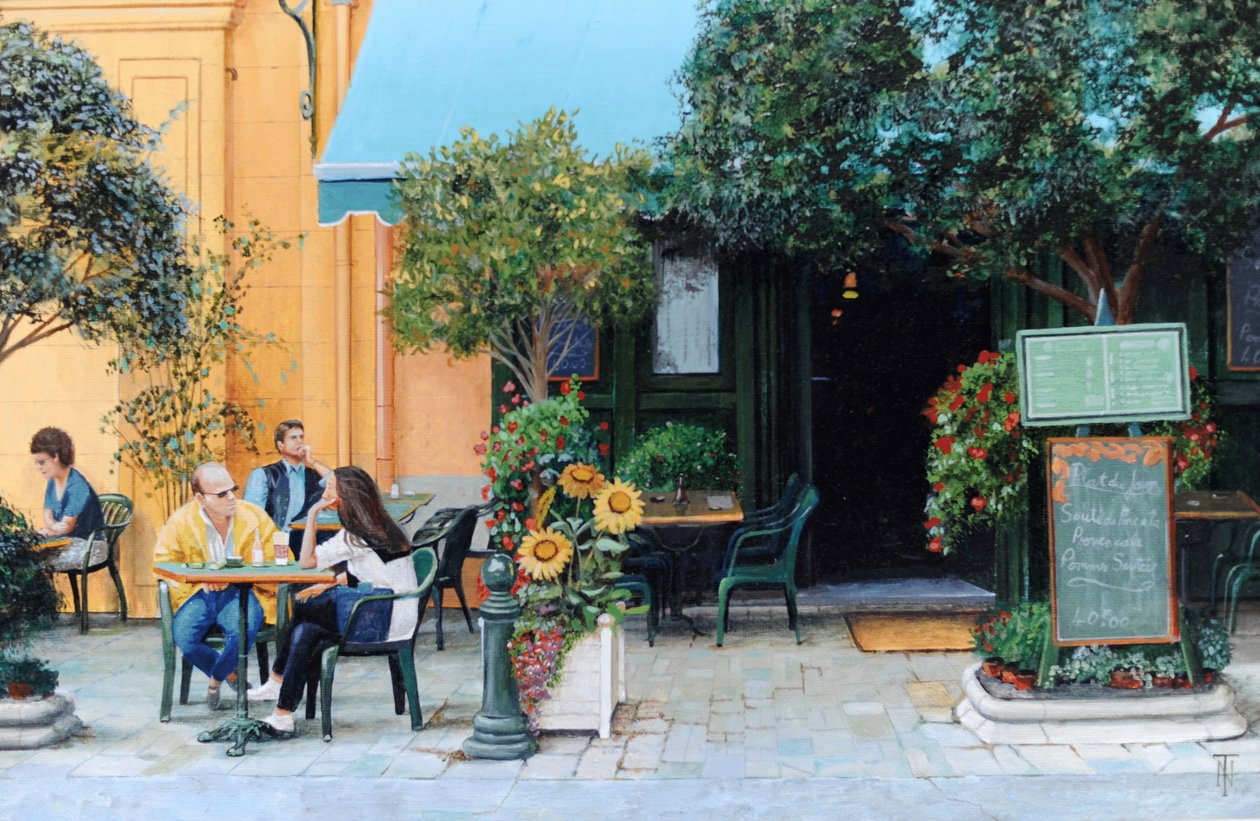 Café, Aix-En-Provence, 1999 de Trevor Neal