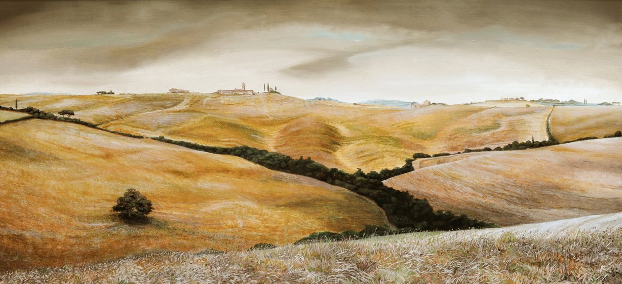 Fazenda na colina, Toscana, 2001 de Trevor Neal
