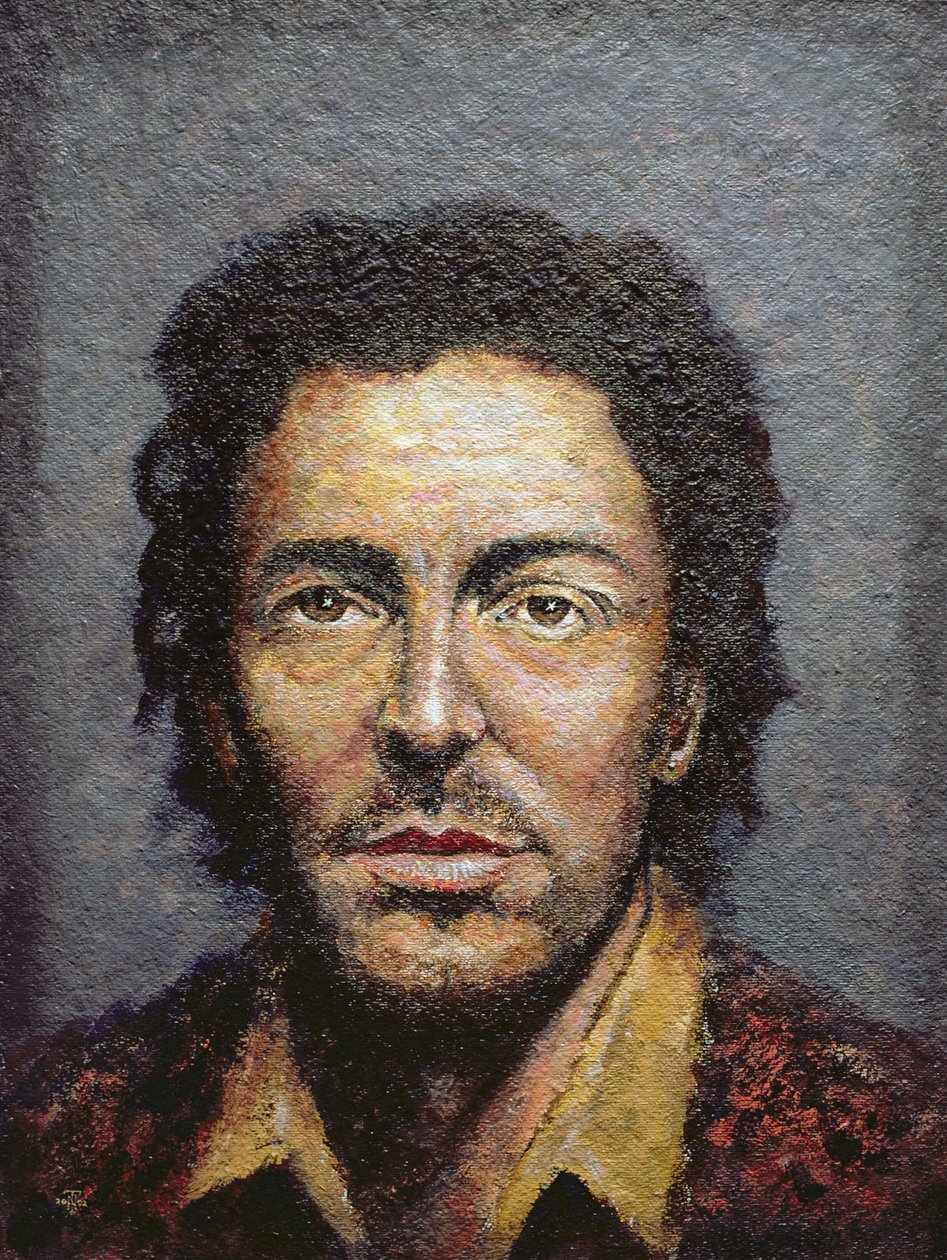 Springsteen (n.1949) (acrílico na placa de palha) de Trevor Neal