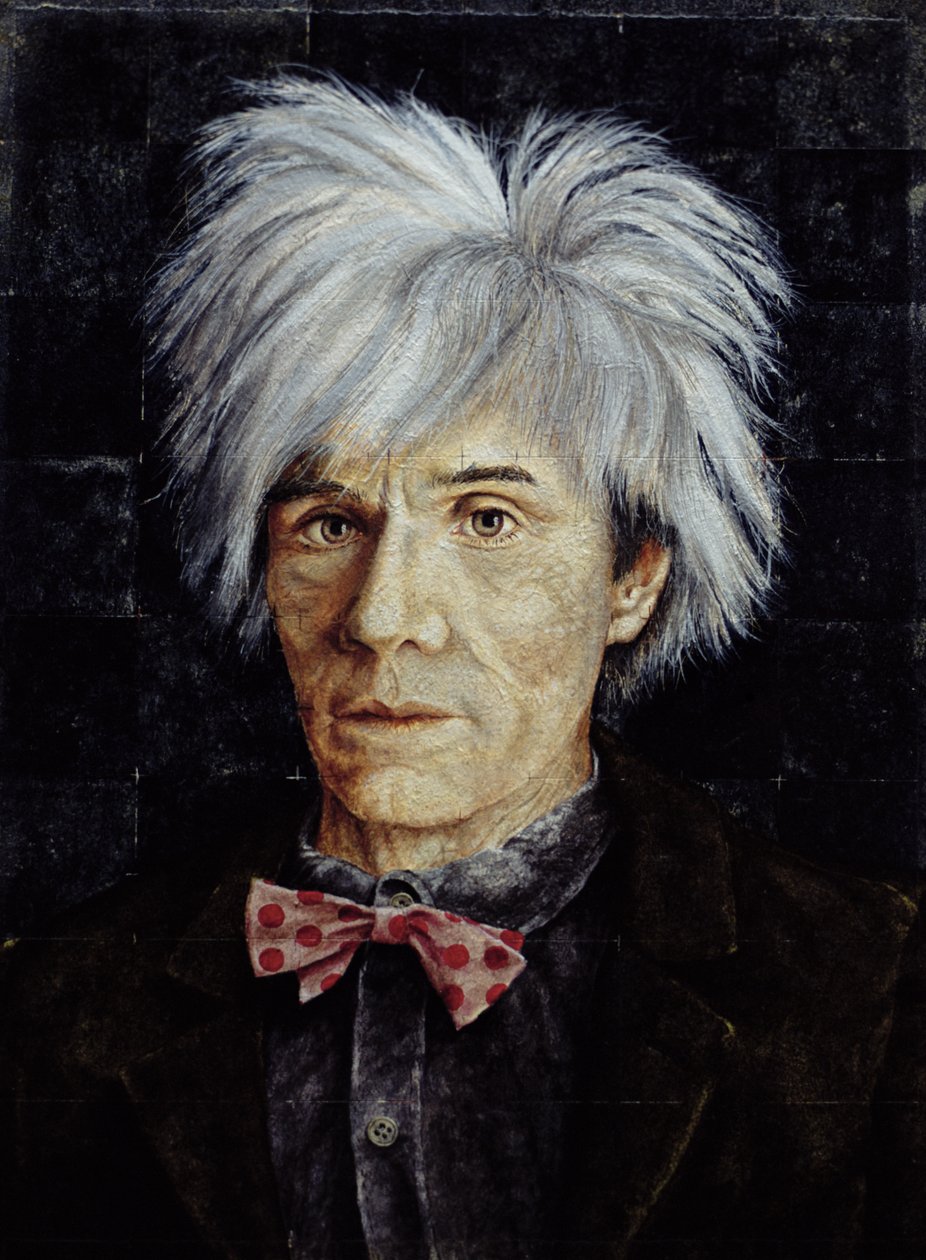 Warhol (1926-87) (óleo sobre tempera sobre papel colocado a bordo) de Trevor Neal