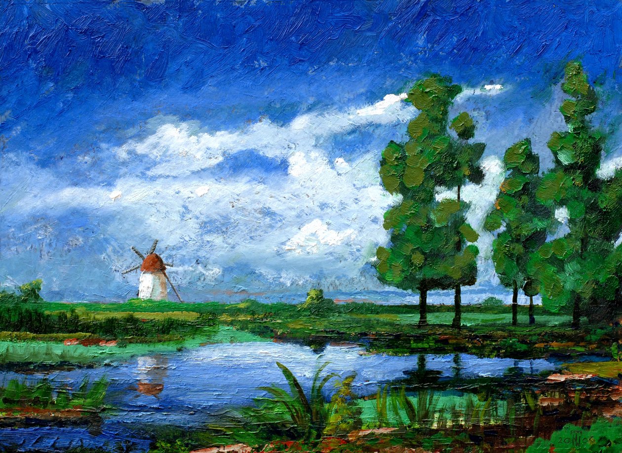 Moinho de vento, Holanda, 2006 de Trevor Neal