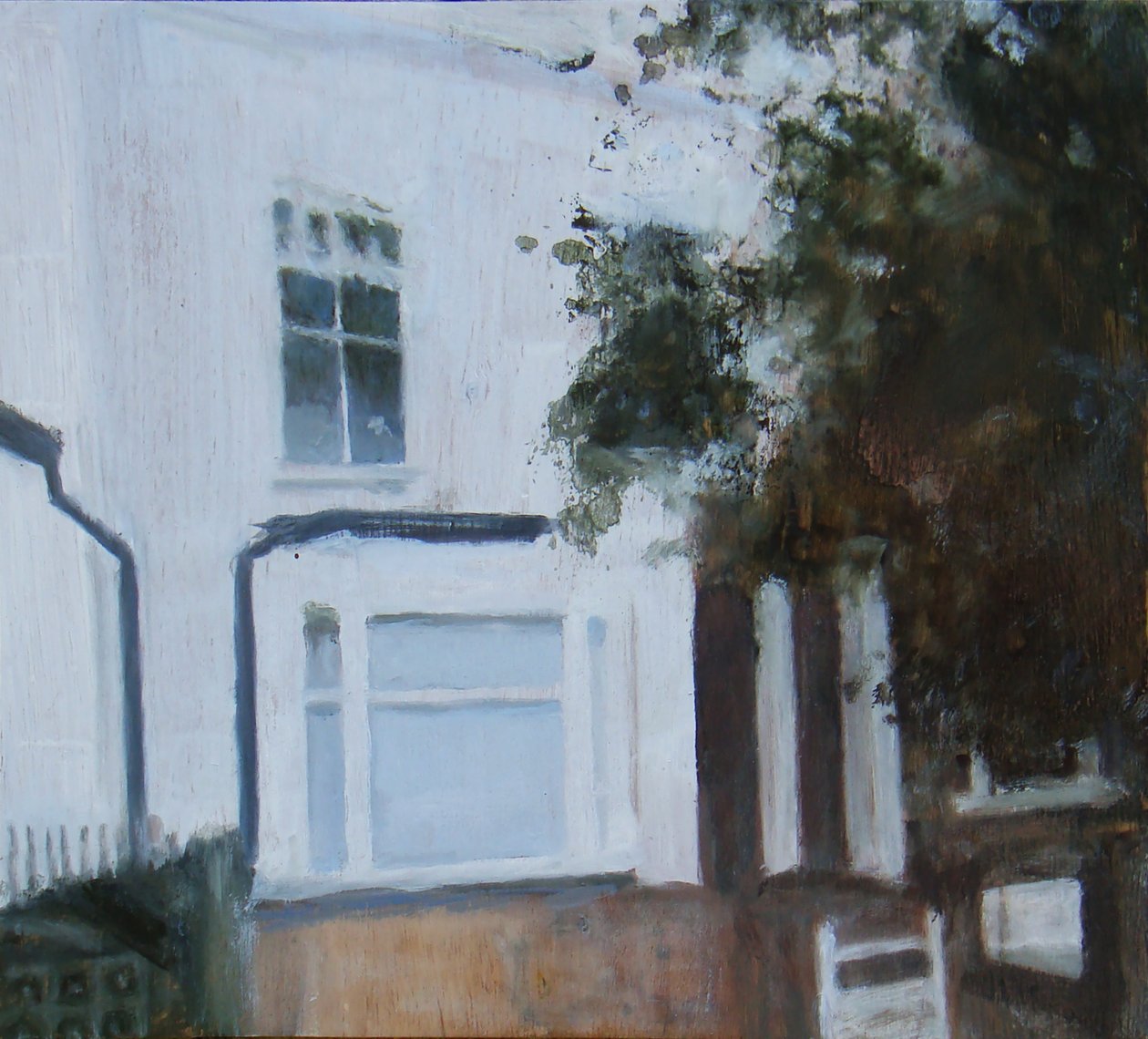 Um sítio para viver 12, 2011 (óleo sobre contraplacado) de Trevor Burgess