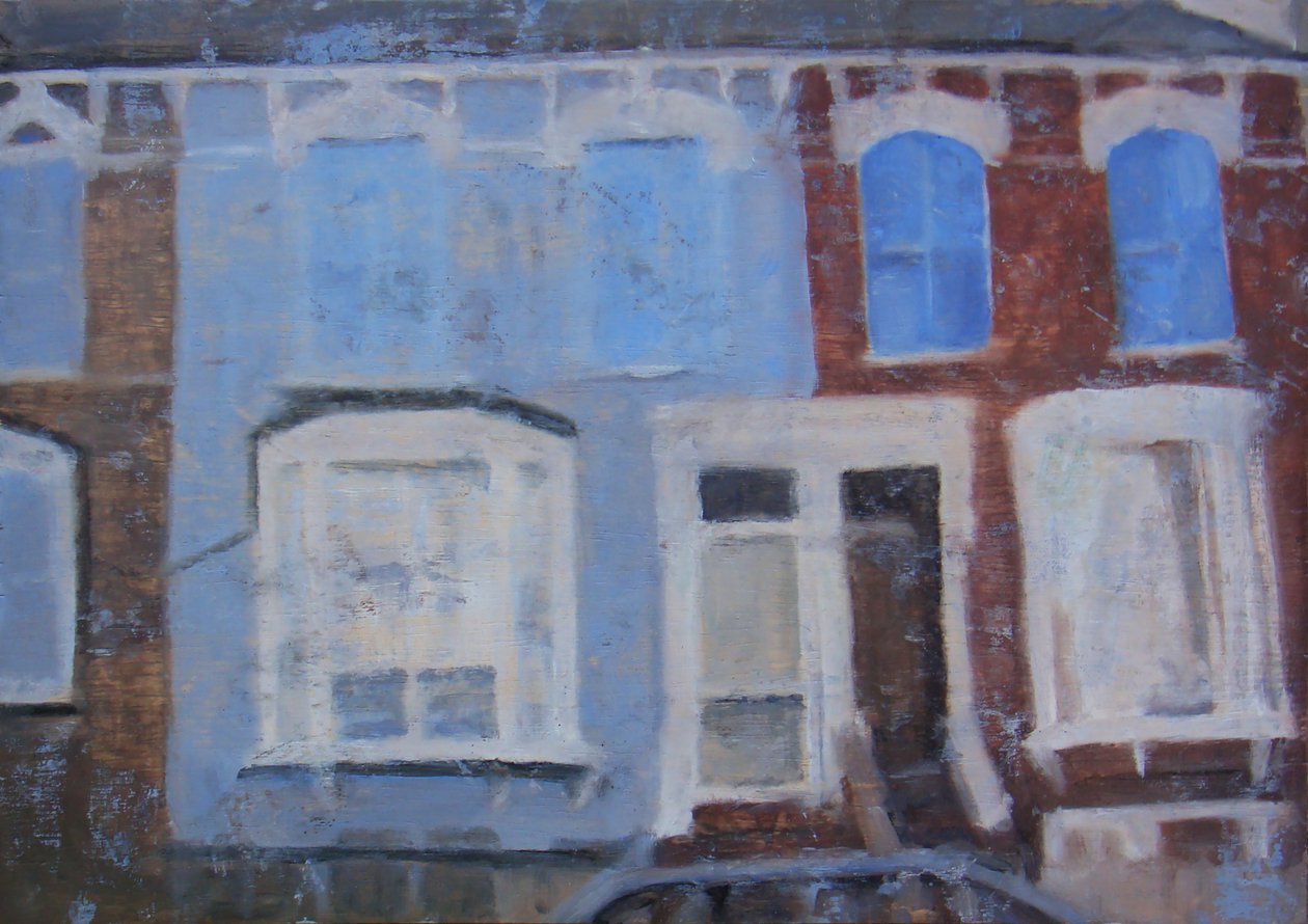 Um lugar para viver 14, 2011 (óleo sobre contraplacado) de Trevor Burgess