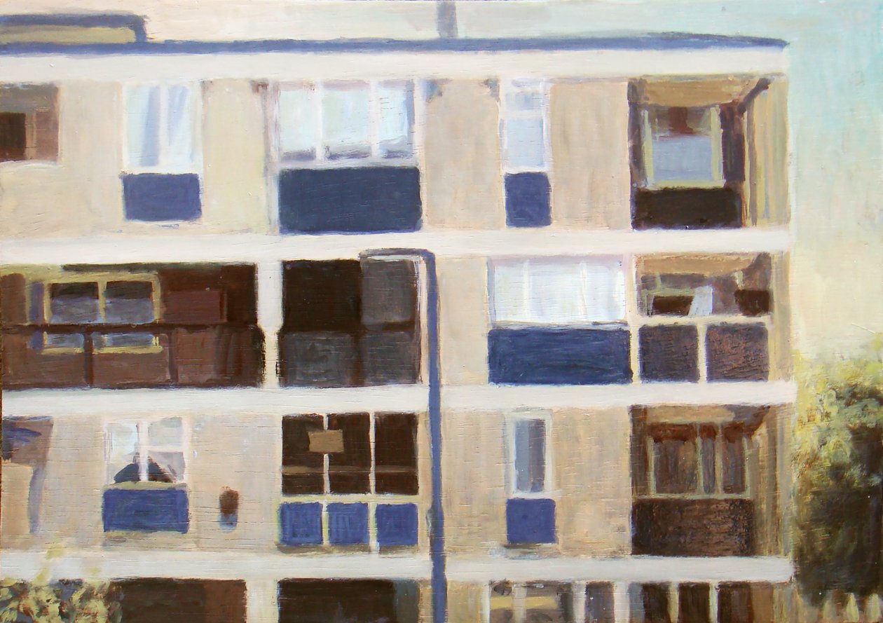 Um sítio para viver 16, 2011 (óleo sobre contraplacado) de Trevor Burgess