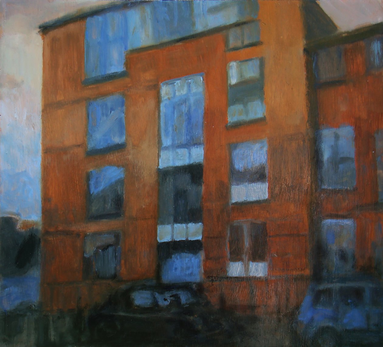Um lugar para viver 21, 2011 (óleo sobre contraplacado) de Trevor Burgess