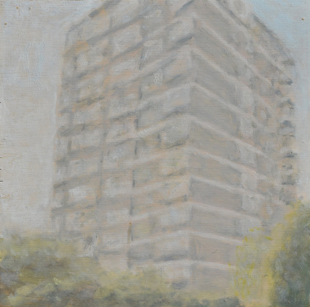 Um sítio para viver 36, 2012 (óleo sobre contraplacado) de Trevor Burgess