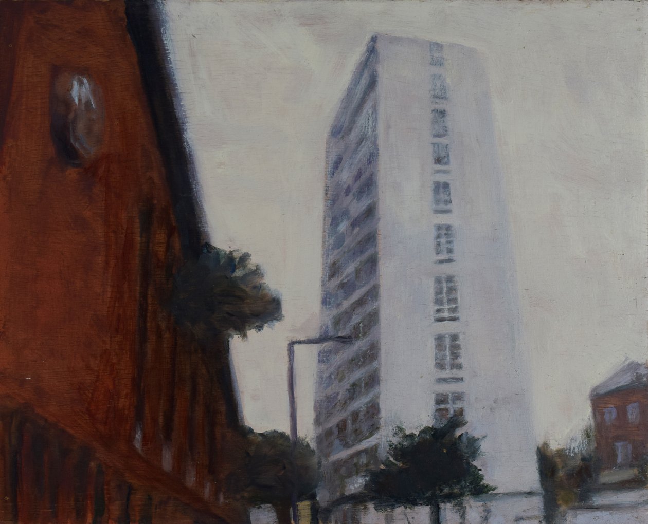Um sítio para viver 39, 2012 (óleo sobre contraplacado) de Trevor Burgess