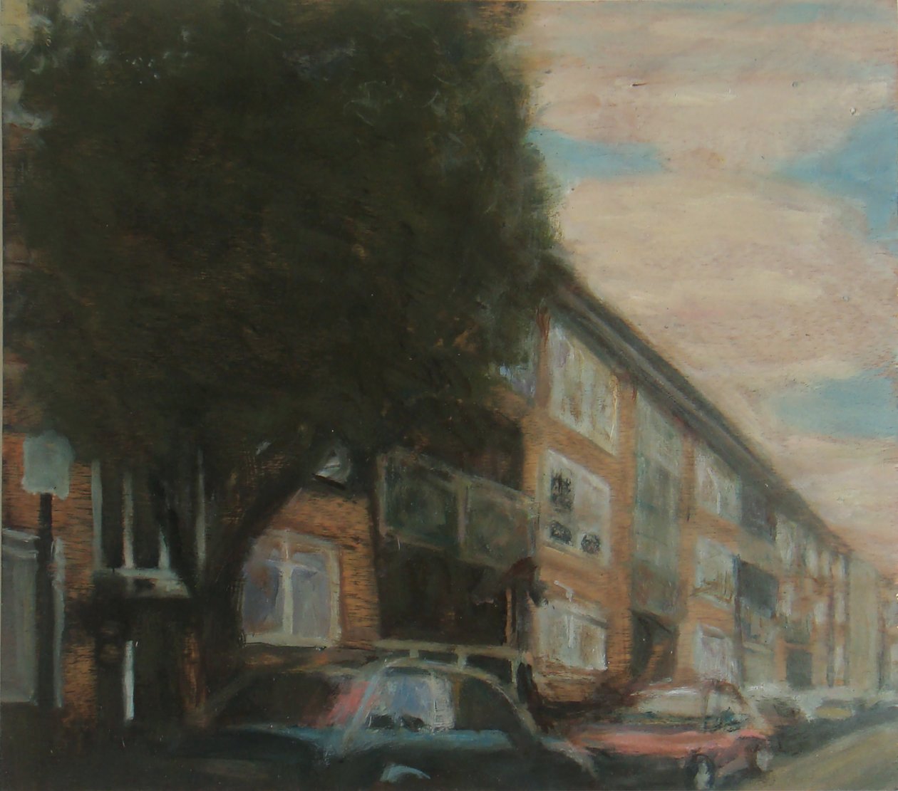 Um lugar para viver 4, 2010 (óleo sobre contraplacado) de Trevor Burgess